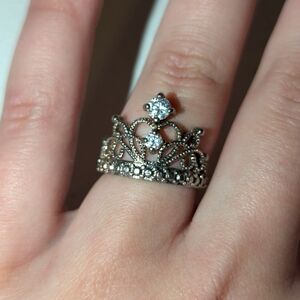 Sterling Silver Crown Ring
